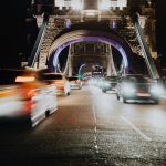bridge with cross driving across it